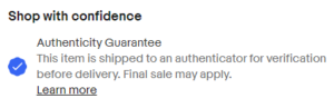 eBay Authenticated